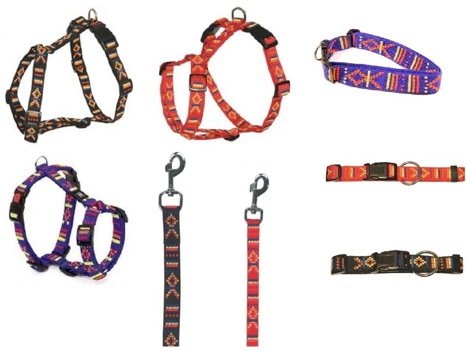 KERBL Geschirr Halsband Führleine INKA versch. Größen A10 für Hunde versch. Größen