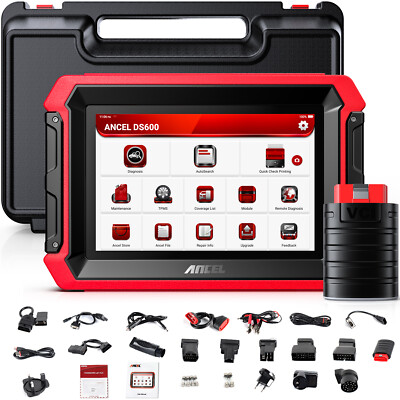 ANCEL DS600 OBD2 Scanner Code Reader Car Diagnostic Tool Active Test ECU Coding
