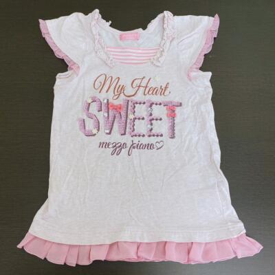 Mezzo Piano T-shirt Tops 150cm Pink Frill Ribbon Sweet Clothing