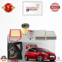 Inspektionskit Filter + ÖL Xpeugeot 208 1.6 HDI 68KW 92CV Von 2013->