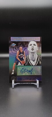 2020-21 Panini Illusions #TC-GRO Greg Ostertag Trophy Collection Signatures Auto