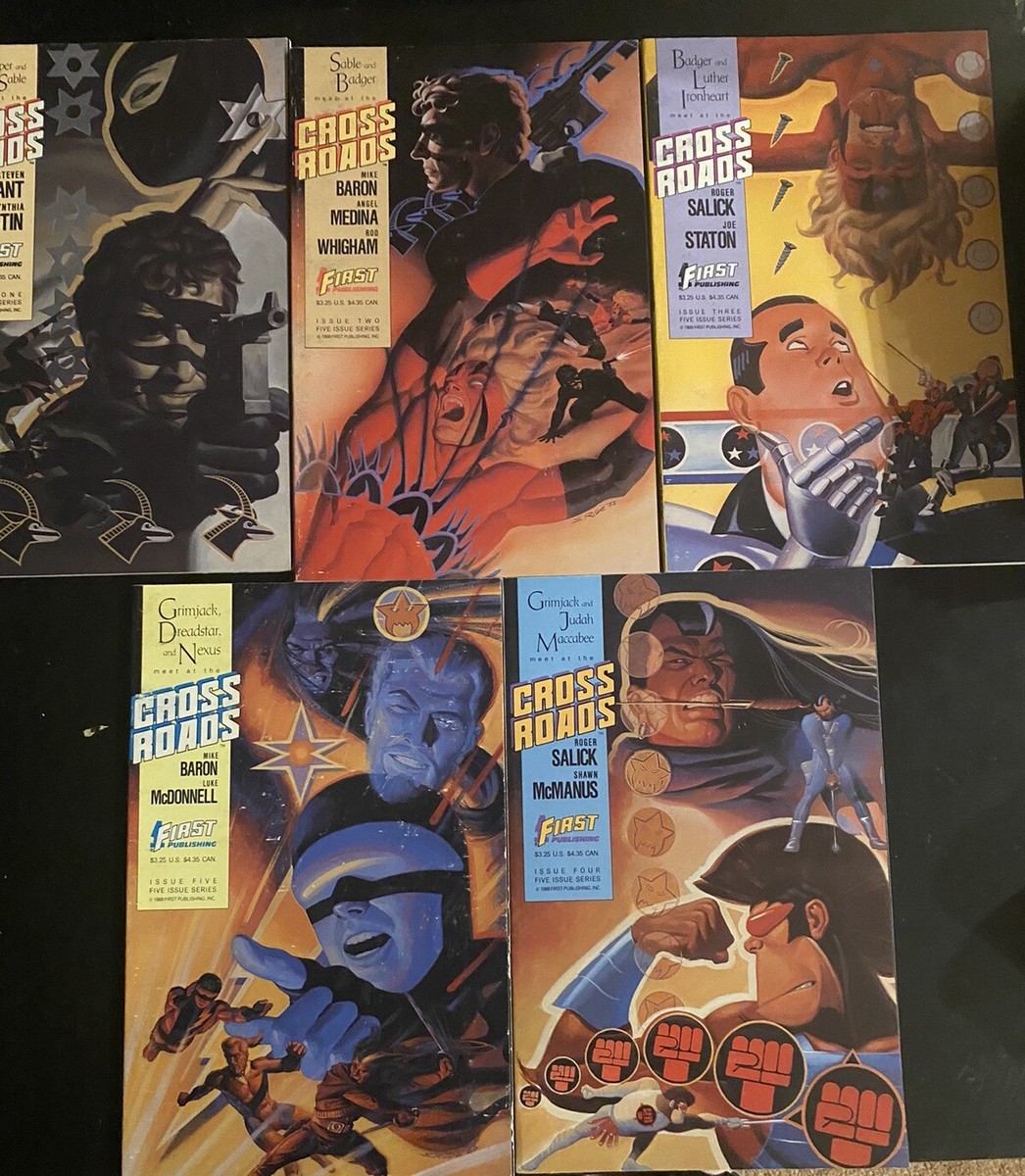 CrossRoads #1,2,3,4,5 (1988 Complete 1First Comics Set) F/VF
