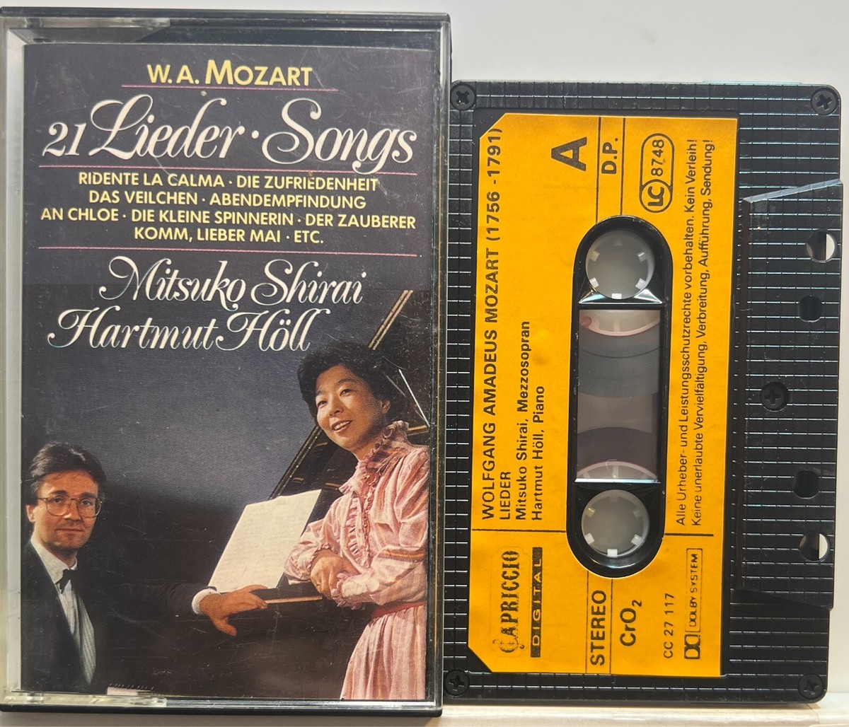 Mozart, Mitsuko Shira : 21 Lieder / Songs (Cassette Tapes