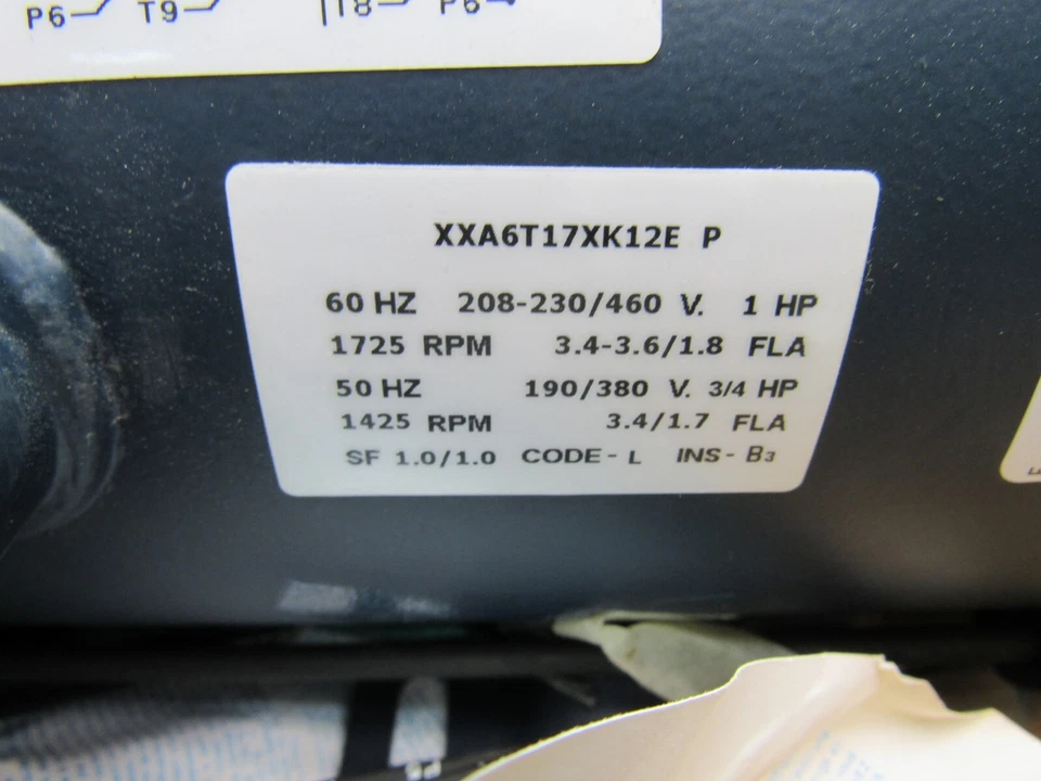 LEESON EXPLOSION PROOF MOTOR 1HP 1725-RPM 3PH 208-230V CAT#114632.00 - Image 4 of 4