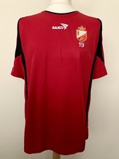 RAEC Mons 2011-2012 training Jeremy Perbet worn Belgium football shirt maillot