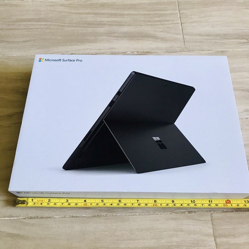 Microsoft Surface Pro 6 Empty Box White, With Cover Plastic & Guide Book 13x9 in - Zdjęcie 8 z 9