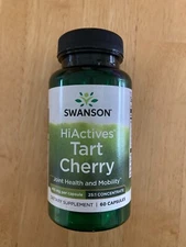 Swanson Hiactives Tart Cherry 465 mg 60 Capsules Joint Health Support