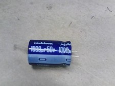 Lot of 5 Aluminum Electrolytic Capacitor Leaded 1000uF 50V UVX1H102MHA1CA 240124