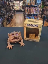 Vintage BOGLINS Squeel Hand Rubber Puppet Purple Eyes Mattel 1987 w/Box