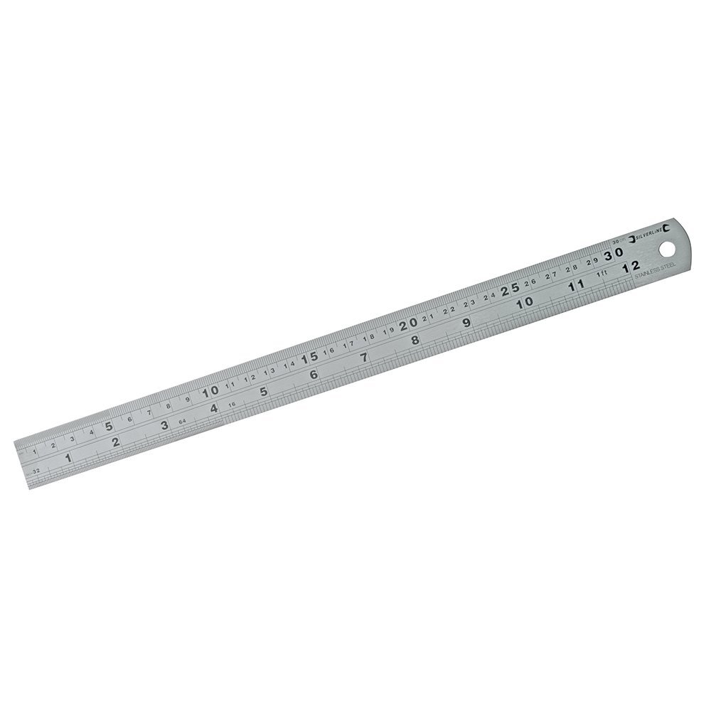 Silverline Steel Rule 300mm | MT66