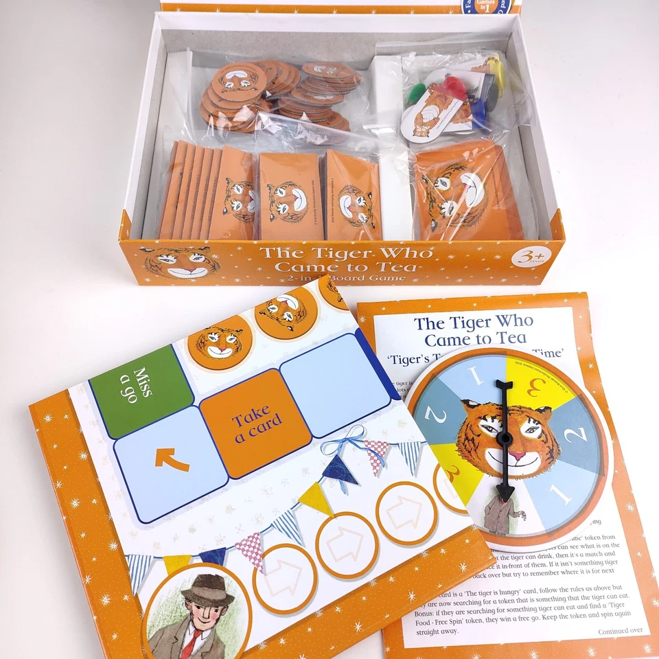 The Tiger Who Came to Tea - 2 In 1 Board Game - Paul Lamond Games  - Image 4 of 4
