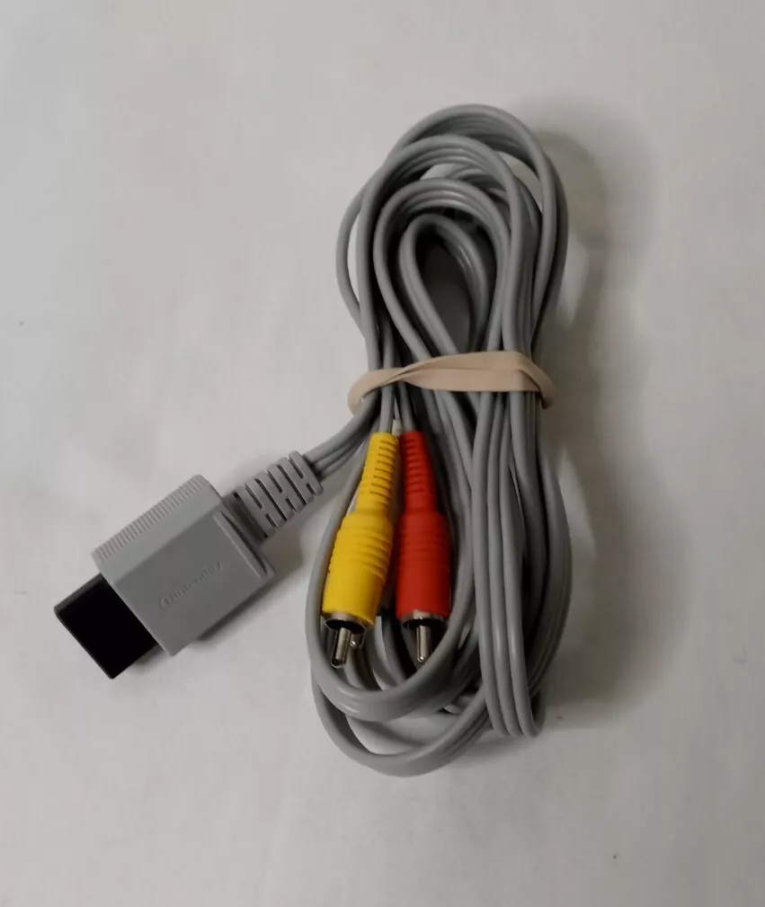 dyr Overleve session Nintendo Wii Audio Video AV Composite Cord 3 RCA (Yellow, Red, White) Cable  | eBay