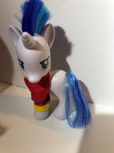 My Little Pony Shining Armor White Unicorn With Blue Hair J 36 Ebay