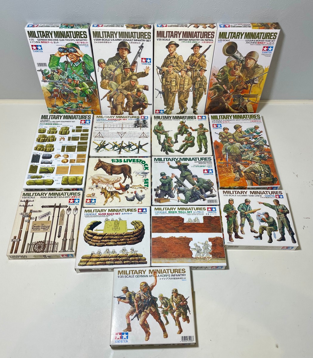 Tamiya 1/35 Scale German Africa Korps Infantry - Military Miniatures Kit #35008 Tamiya 1/35 Scale German Africa Korps Infantry - Military Miniatures Kit #35008
