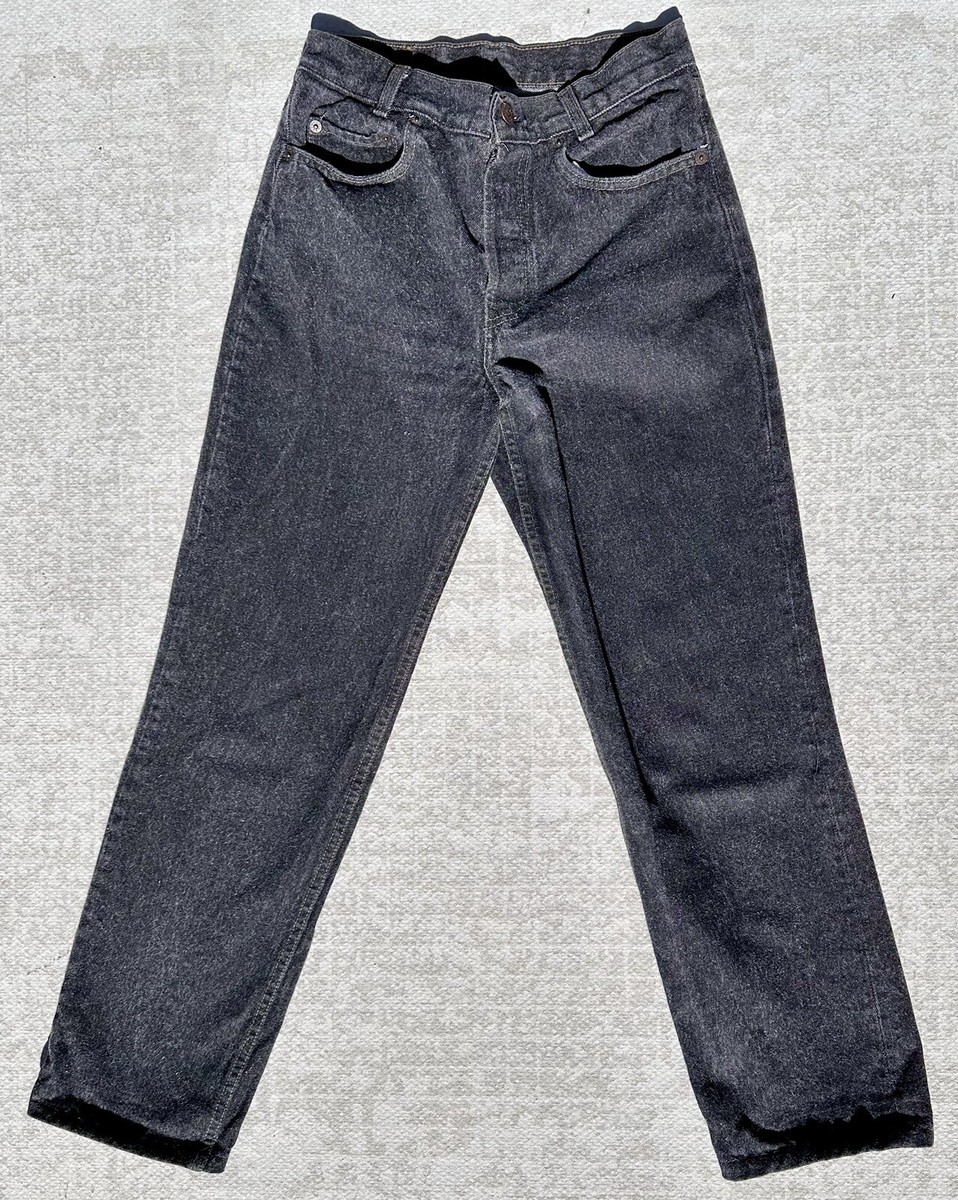 VTG Levi's 701 Student Button Fly Jeans 25x28 Faded Black VTG Levi's 701 Student Button Fly Jeans 25x28 Faded Black