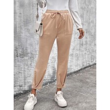 Drawstring Straight Pants with Pockets