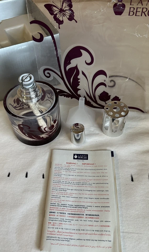 Lampe Berger Authentic Catalytic Fragrance Lamp Purple Butterfly New No Oil - Image 2 of 4