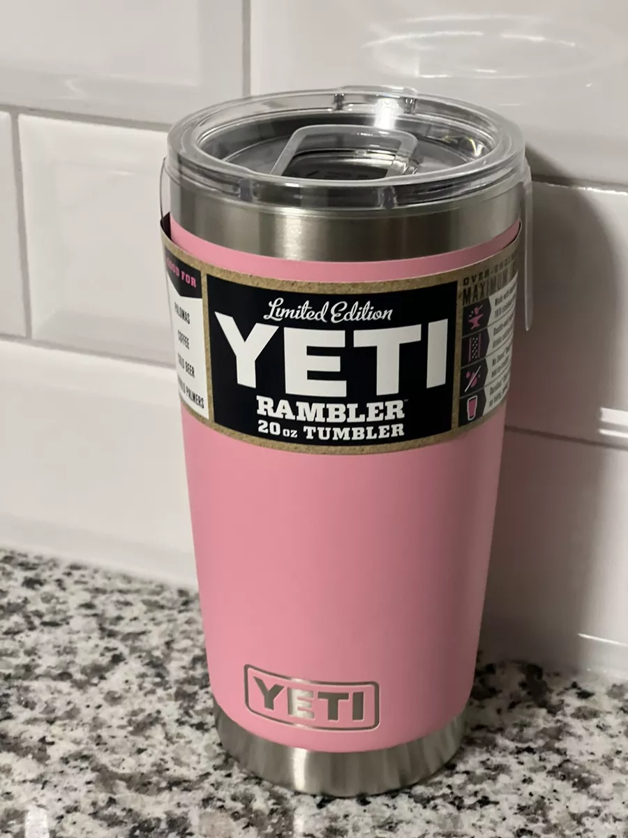 YETI Rambler 18oz Bottle with Chug Cap, Ice Pink NWT 100% AUTH