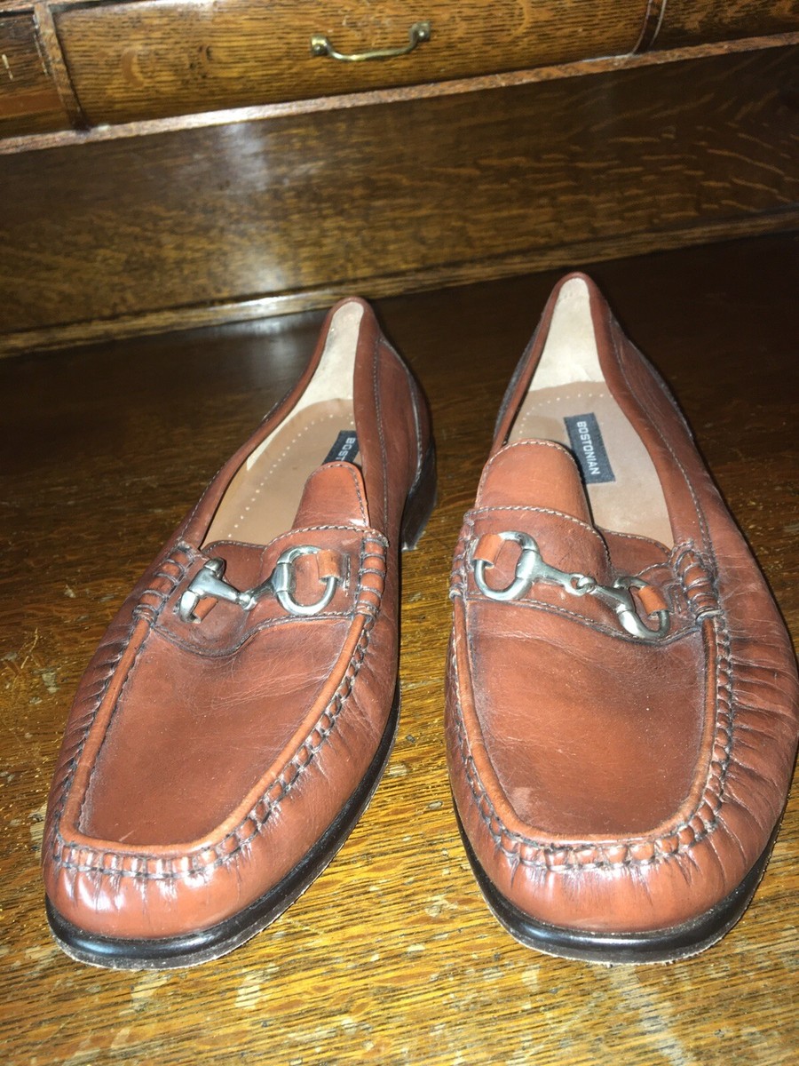 Bostonian Luxe Brown Leather Dress Casual Shoes Loafers Bostonian luxe loafers - Gem main image 2