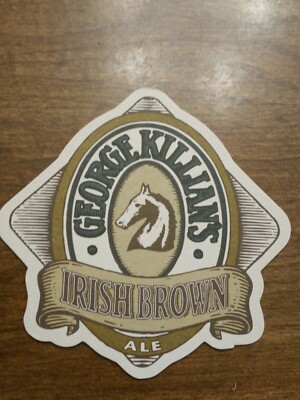 1995 Beer COASTER ~ COORS Brewing George Killian's Irish Brown Ale ~ Traditional
