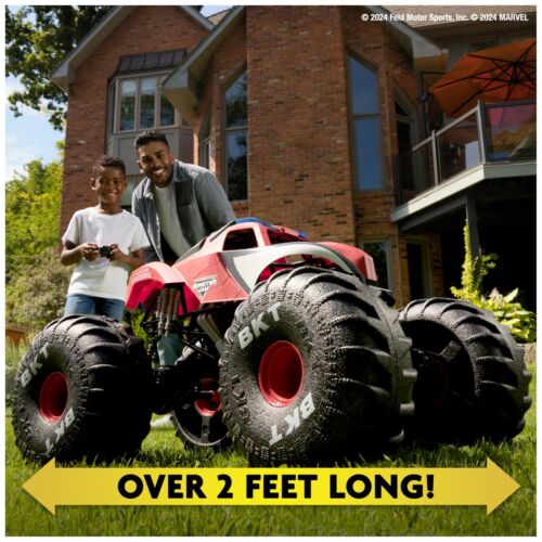 Monster Jam Marvel Mega Spider-Man RC Monster Truck, All-Terrain, Over - Picture 4 of 8