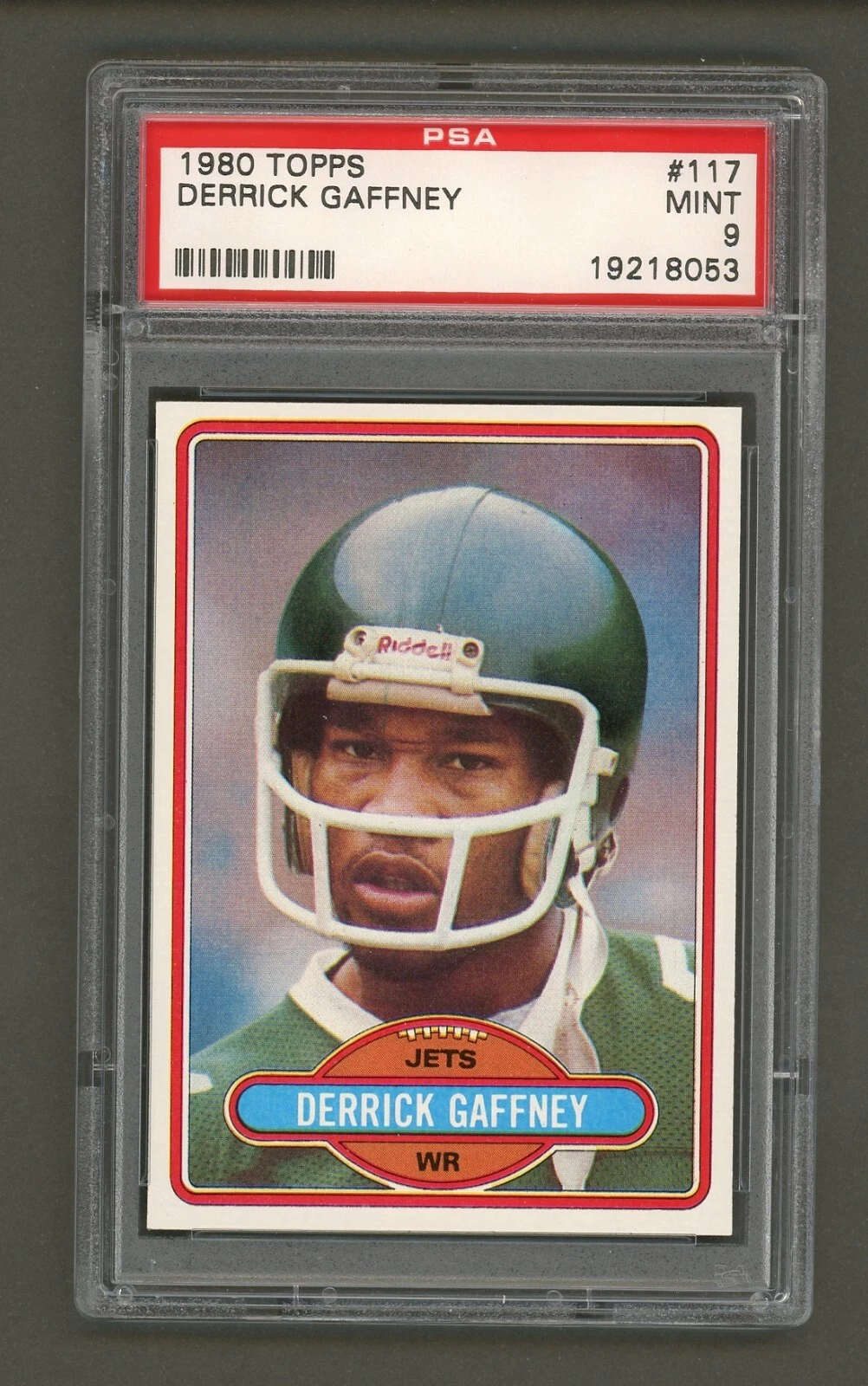 Derrick Gaffney trading card