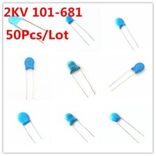 50Pcs 2KV 2000V 102 103 221 222 471 472 101-681 High-voltage Ceramic Capacitors