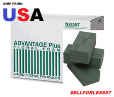 Oasis Floral Foam Bricks Free Shipping For Fresh Flowers 3"x4"x9" - 8 PACK NEW