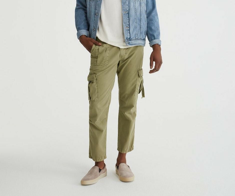 NEW AG ADRIANO GOLDSCHMIED THE TURNER CARGO Loose Crop Pant