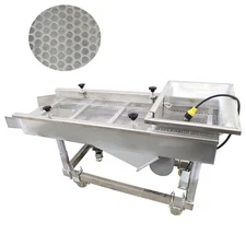 220V Linear Vibrating Screen with 4mm Mesh Screen Round Hole Single Sieve 150W