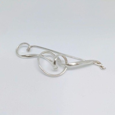 Georg Jensen 384 フォーゲット ミー ノット ブローチ