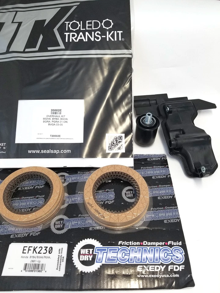 Kit de reconstrucción maestro BGHA MGHA se adapta a embragues Honda OE de 5 velocidades filtros aceros Foto 2 de 4