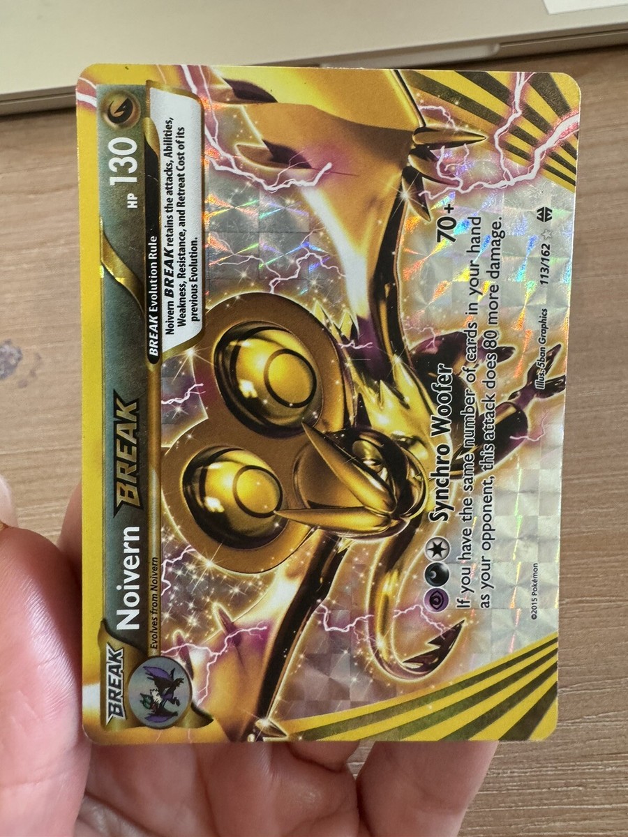 noivern break pokemon card value Trading Game XY BREAKthrough Single Card Rare BREAK 113 Heavily Played Pokmon Noivern Break 113/162 XY