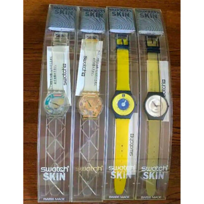 First generation Swatch Skin set of 4 Japan New Free Shipping In 