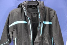 L.L. Bean Kids Snow Jacket Size Large 14-16 Black Blue Thinsulate Nylon