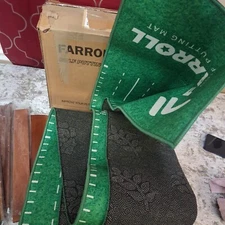 Farroll Golf Putting Mat Wood Base Golfing Green Practice Aid Indoor Game