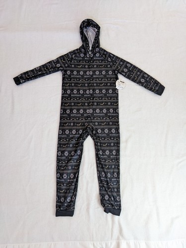 New HARRY POTTER Kids One Piece Pajama Hogwarts PJ's Long Sleeve Size 10/12