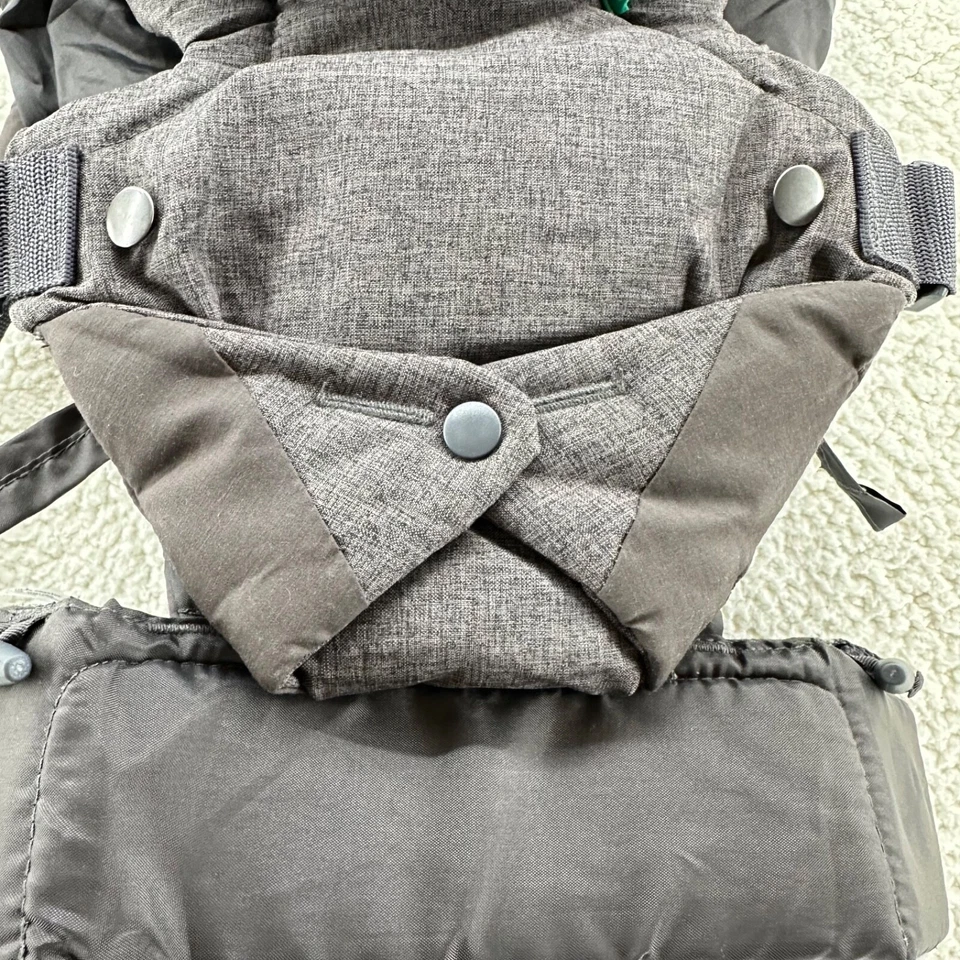 Mochila portabebés Infantino abatible 4 en 1 convertible gris con eslinga delantera trasera Foto 4 de 4