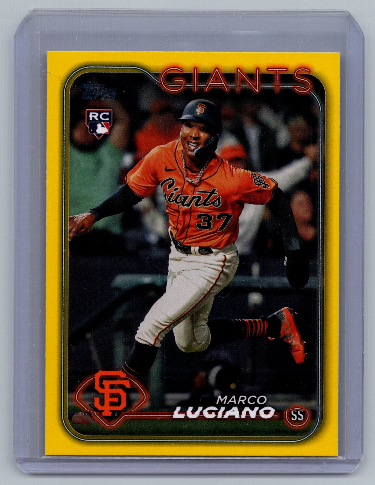 2024 Topps #232 Marco Luciano Yellow RC San Francisco Giants