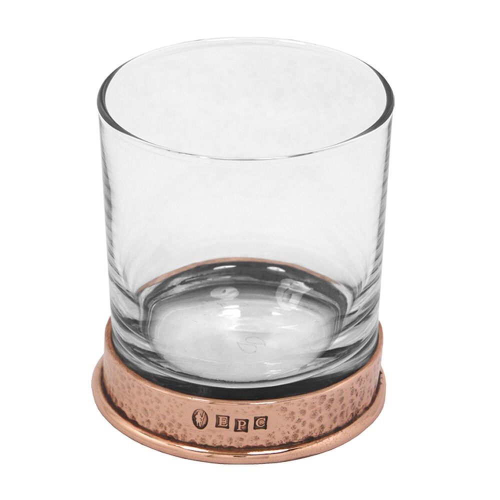 Pewter Rose Copper Whisky Glass Tumbler [RP13] Gift Boxed