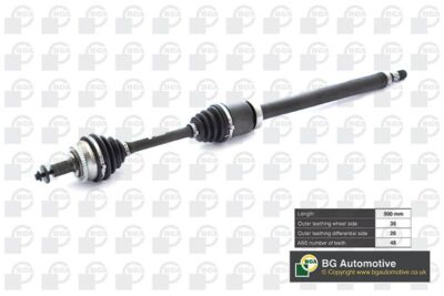 Drive Shaft Fits Volvo S60 V70 XC70 BGA DS9706RA