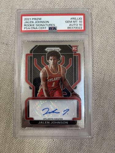 Panini Prizm Jalen Johnson Rookie Signatures On Card Auto PSA 10/10 #RS-JJO