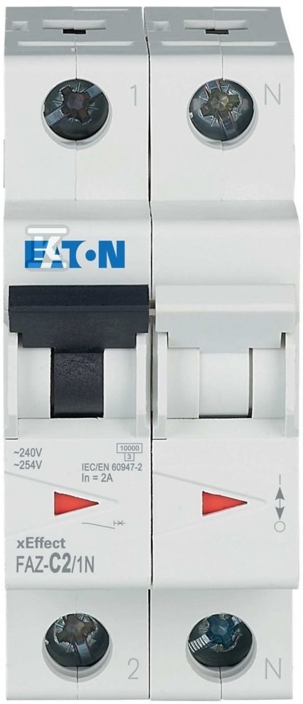 Eaton , Interruttore Differenziale, Mcb, 2A, C-Type, 1Pole+N, 15Ka - Immagine 2