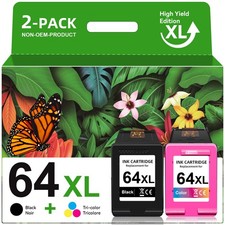 64XL Ink Cartridges for HP 64XL Ink Envy 7855 7155 7858 6255 7800 7164 6255 Lot