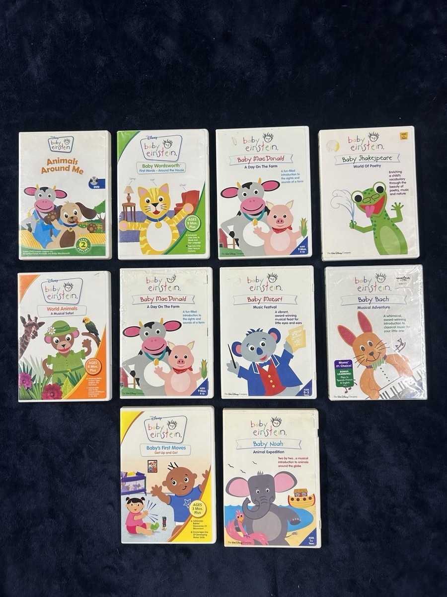 Lot of 10 Disney Baby Einstein DVDs Educational Videos Lot | eBay