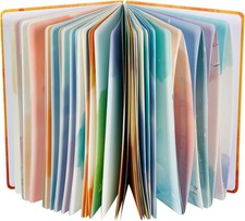 siixu Bunte Seiten Tagebuch, Bunt Spirale Notizbuch, Vier Jahreszeiten Thema
