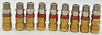 9 HAWKE TYPE 753 SIZE A 3/4'' NPT MARINE SHIPBOARD CABLE SEALING FITTING GLANDS