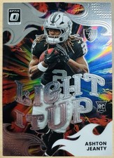 2025 Panini Donruss Optic Ashton Jeanty RC Light It Up Chrome Base #2 Raiders