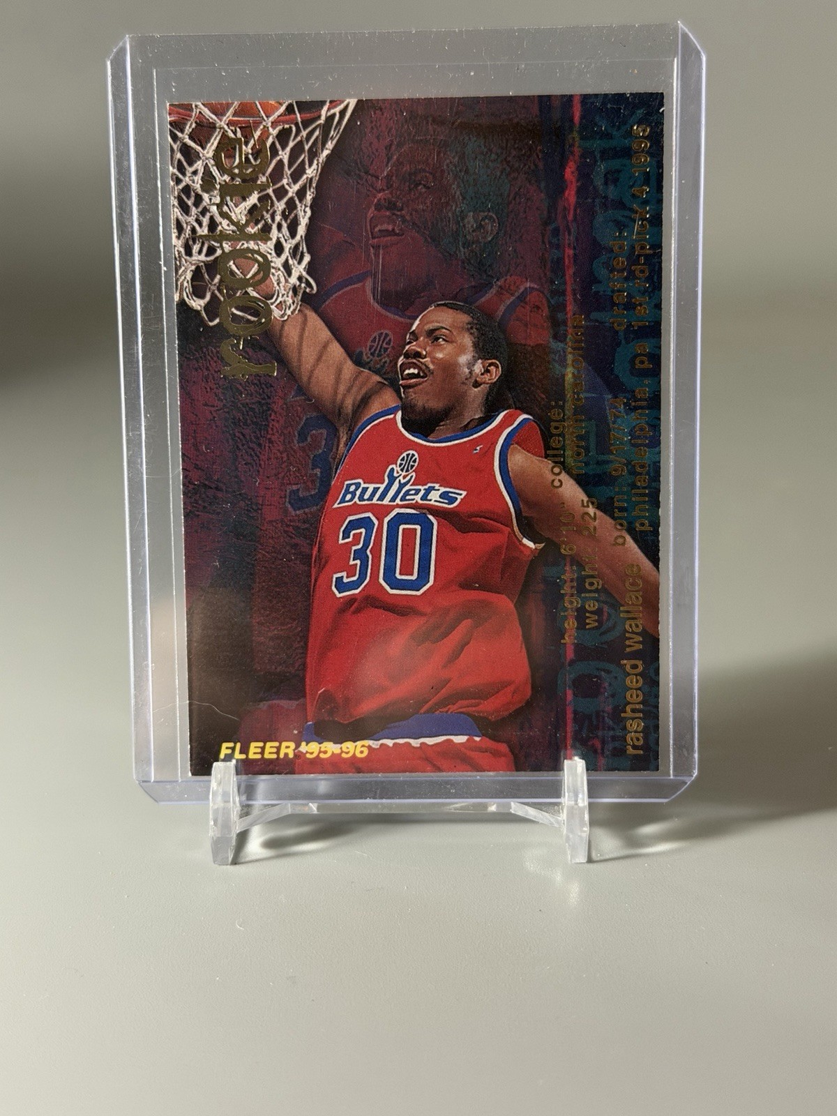 1995-96 Fleer - Rasheed Wallace #316 (RC)