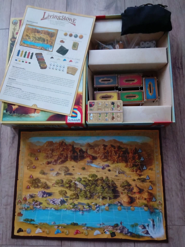 Schmidt-Spiele:  LIVINGSTONE  mit schönem Spielmaterial ! - Bild 4 von 4